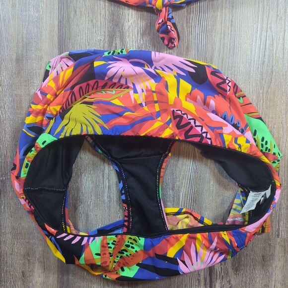 Women's Bleu Rod Beattie Tropical Floral Halter Tankini Skirt & Cover Up Size 8 - Picture 7 of 16